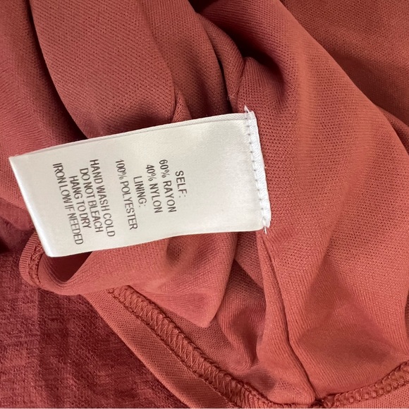 Lulus burnt orange off the shoulder utility dress large - Picture 7 of 9